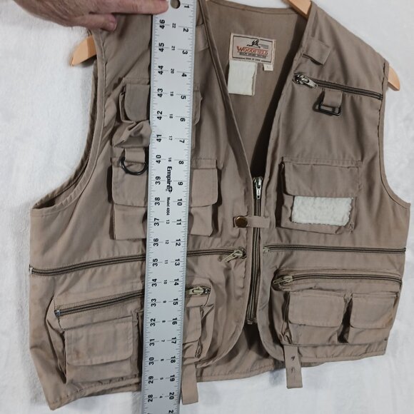 Woodfield Men's Tan Vest, Outdoor, Fishing, Hunting, Size M, See Description - Picture 11 of 15